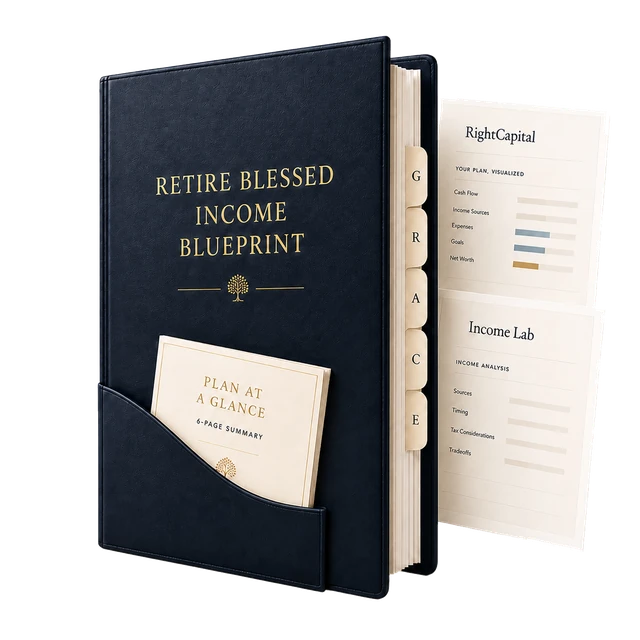 Retire Blessed Income Blueprint binder